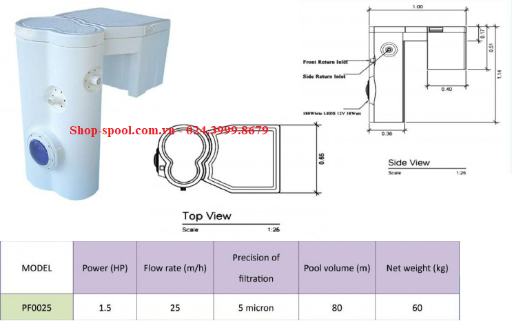 máy lọc nước bể bơi thông minh