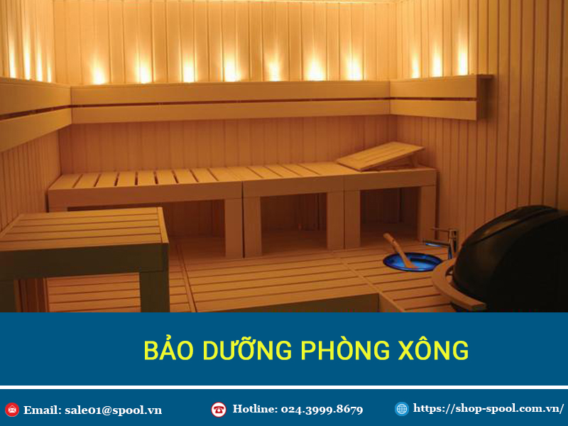 hướng dẫn bảo dưỡng phòng xông đúng cách